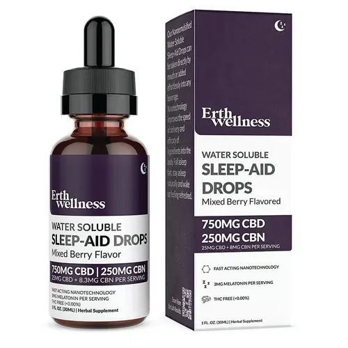 Erth Wellness - Water Soluble CBD + CBN Sleep Aid Drops