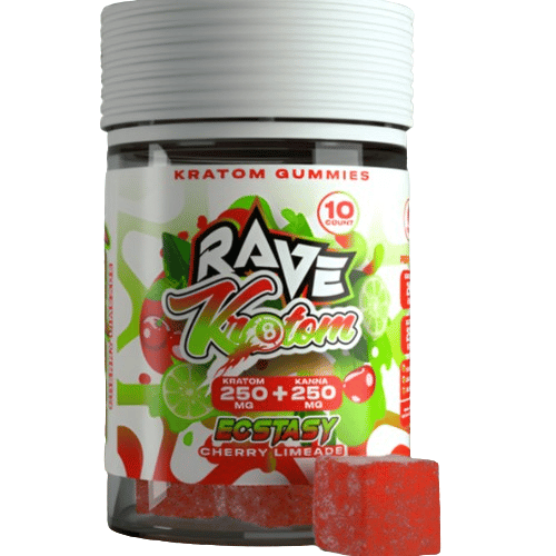 Rave Kratom - Targeted Kratom Extract Gummies - Ecstasy