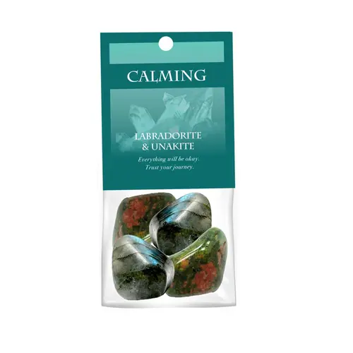 Crystal Gemstone Set | Calming - Labradorite & Unakite