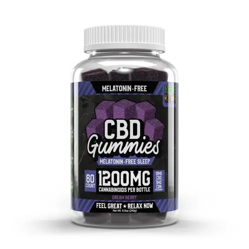 Hemp Bombs - Melatonin-Free CBD Sleep Gummies - 1200mg