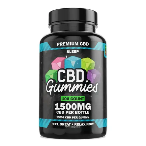 Hemp Bombs - CBD Sleep Gummies - 100ct - 1500mg