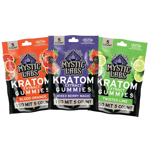 Mystic Labs - Kratom Gummies - 5ct - 150MIT