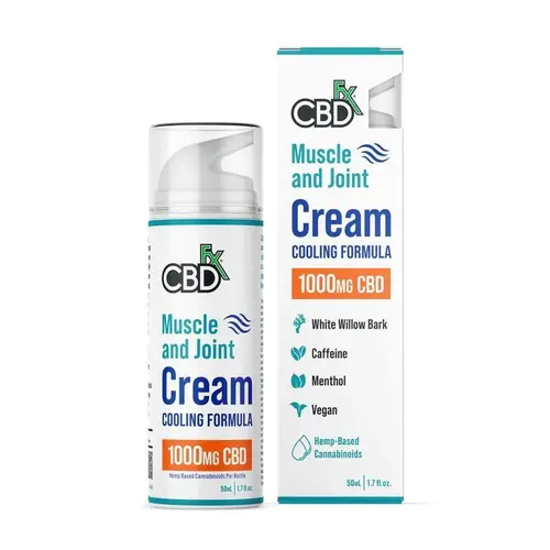CBDFx - Muscle & Joint CBD Cream - Cooling Formula - 1000mg