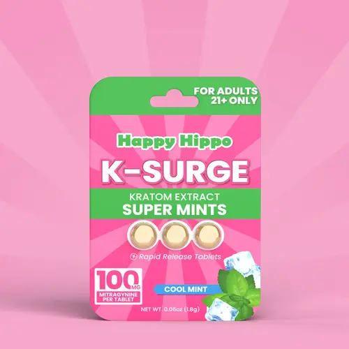 Happy Hippo | K-Surge Kratom Extract Tablets - 300mg