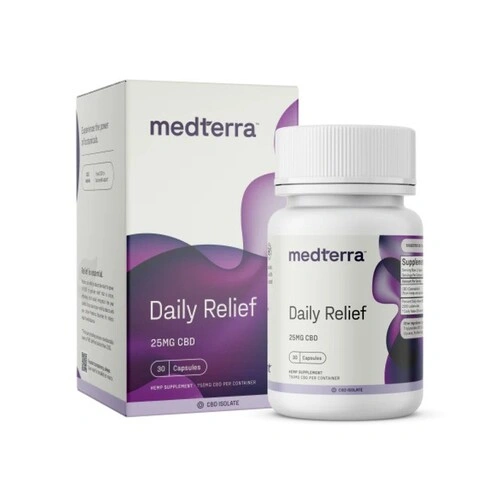 Medterra - Daily Relief CBD Isolate Capsules - 50mg
