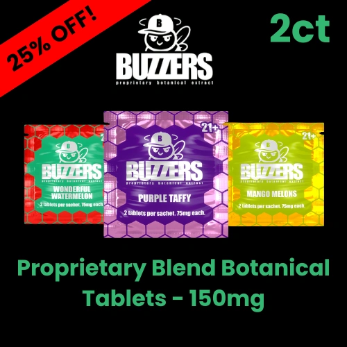 Buzzers - Proprietary Botanical Extract Tablets - 150mg