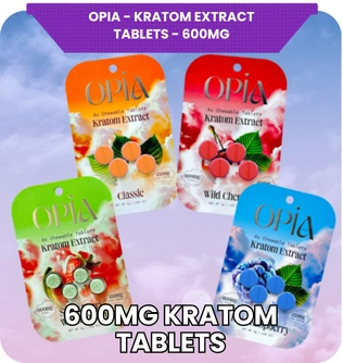OPiA - Kratom Extract Tablets - 600mg