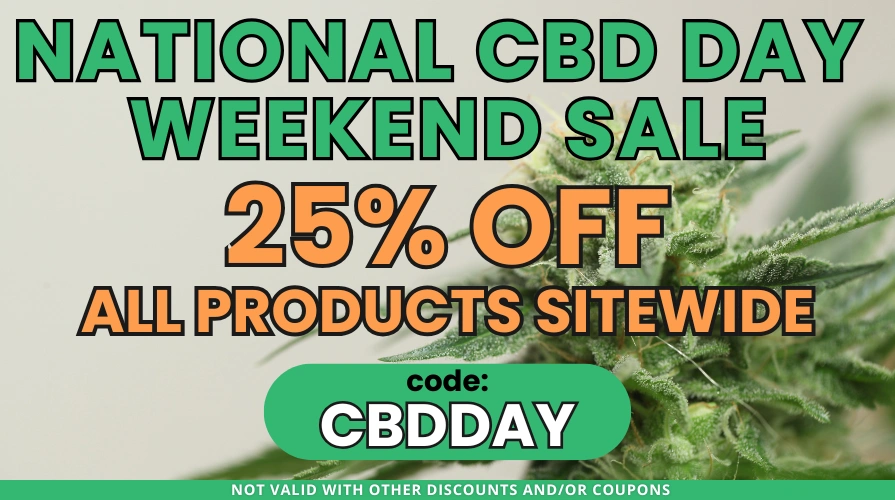 CBD Day Sale - 25% off everything