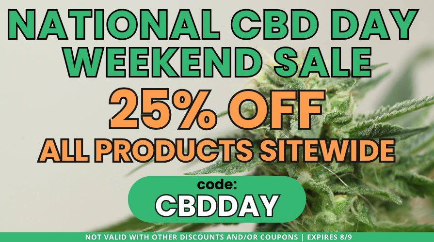 CBD Day Sale - 25% off everything