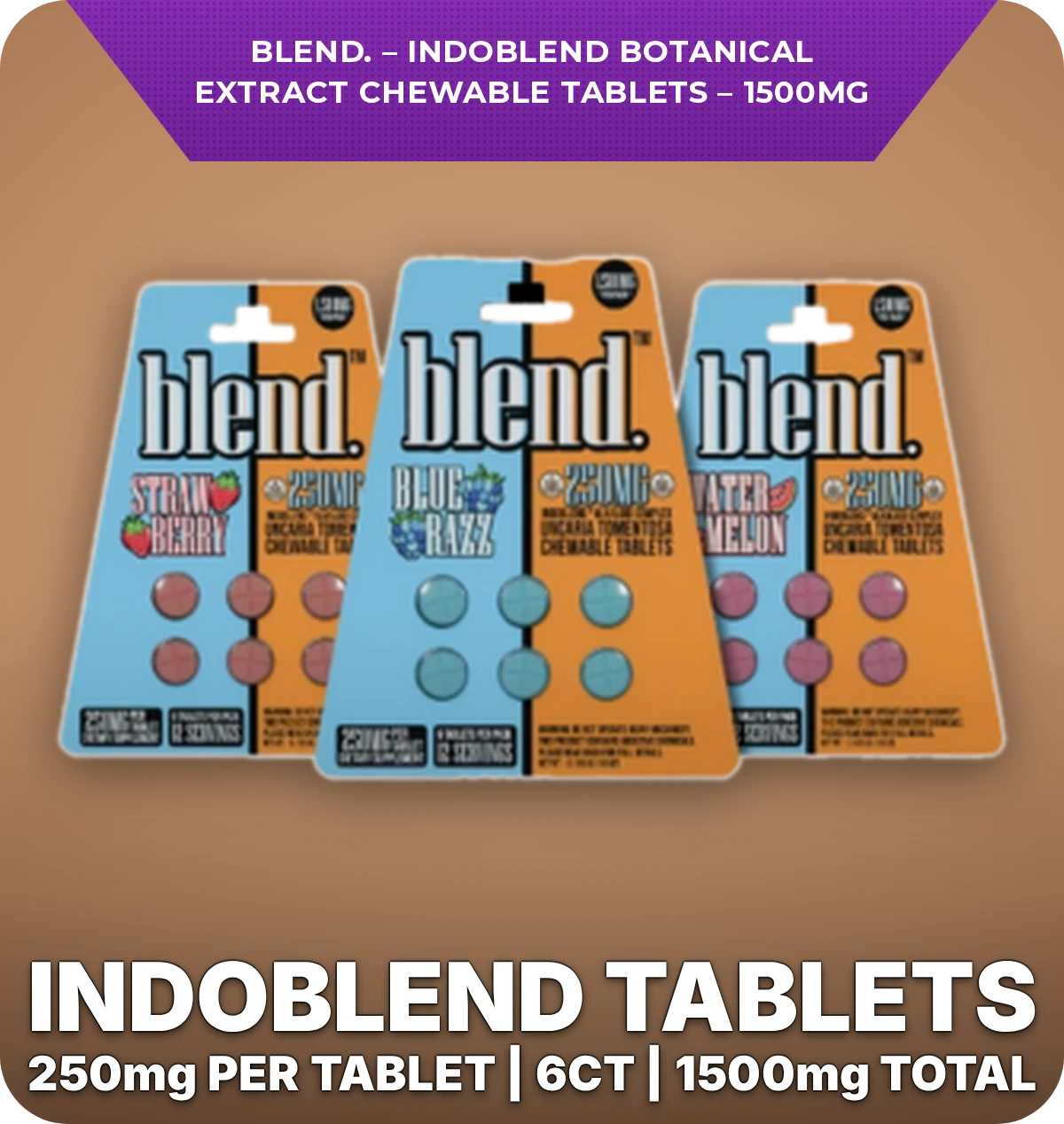 Blend - Indoblend Botanical Extract Chewable Tablets - 1500mg