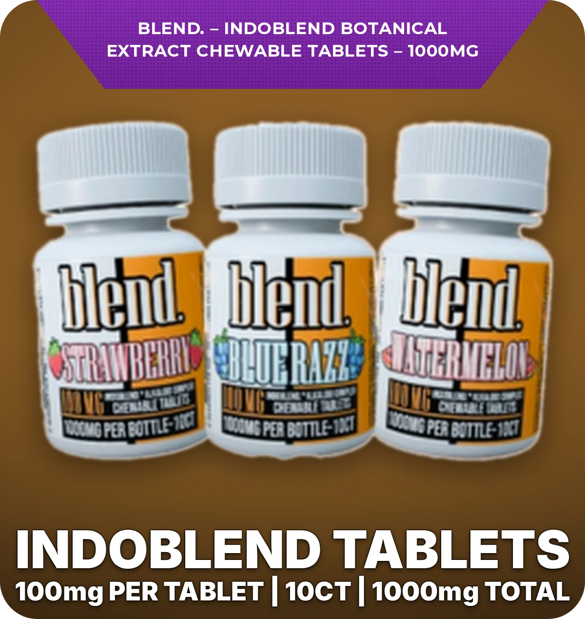 Blend - Indoblend Botanical Extract Chewable Tablets - 1000mg