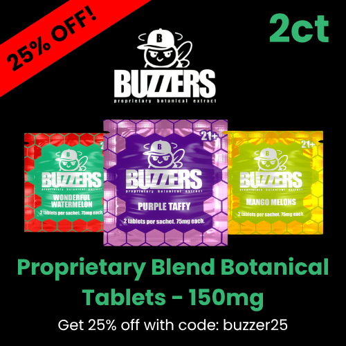 Buzzers - Proprietary Botanical Extract Tablets - 150mg