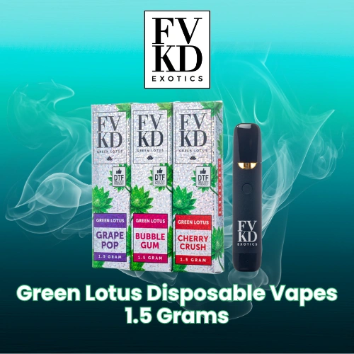 FVKD Exotics - Green Lotus Disposable Vape Pen - 1.5g