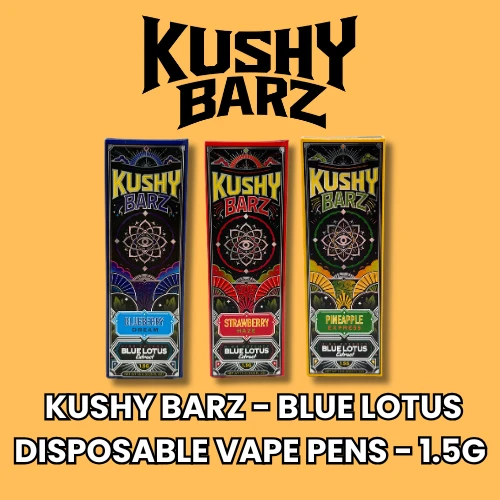 Kushy Barz - Blue Lotus Disposable Vape Pens - 1.5g