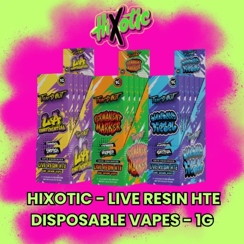 Hixotic - Trap'd Out Live Resin HTE Disposable Vape Pens - 1g