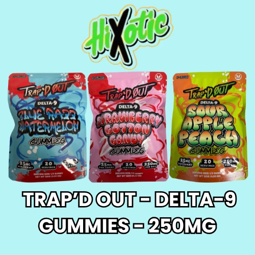 Hixotic - Trap'd Out D9 Gummies - 250mg