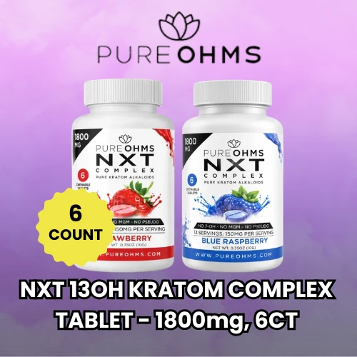 Pure Ohms - NXT - 13OH Kratom Tablets - 6ct