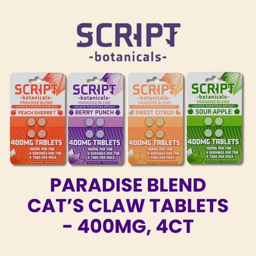 Script Botanicals - Paradise Blend Tablets - 4ct - 400mg
