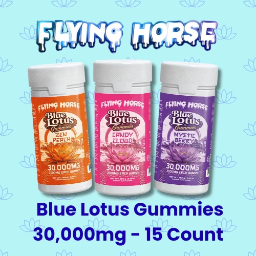 Flying Horse - Blue Lotus Gummies - 30,000mg, 15 count