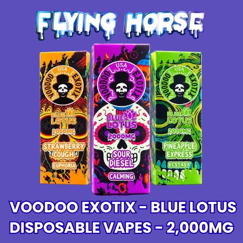 Flying Horse - Voodoo Exotix - Blue Lotus 2000mg Disposables