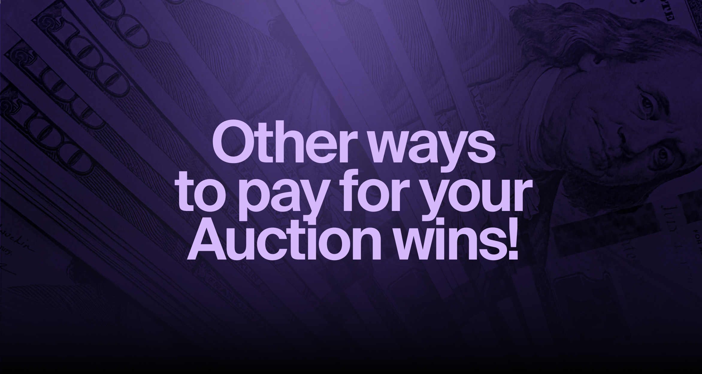 Ways to Pay in Alt Auctions