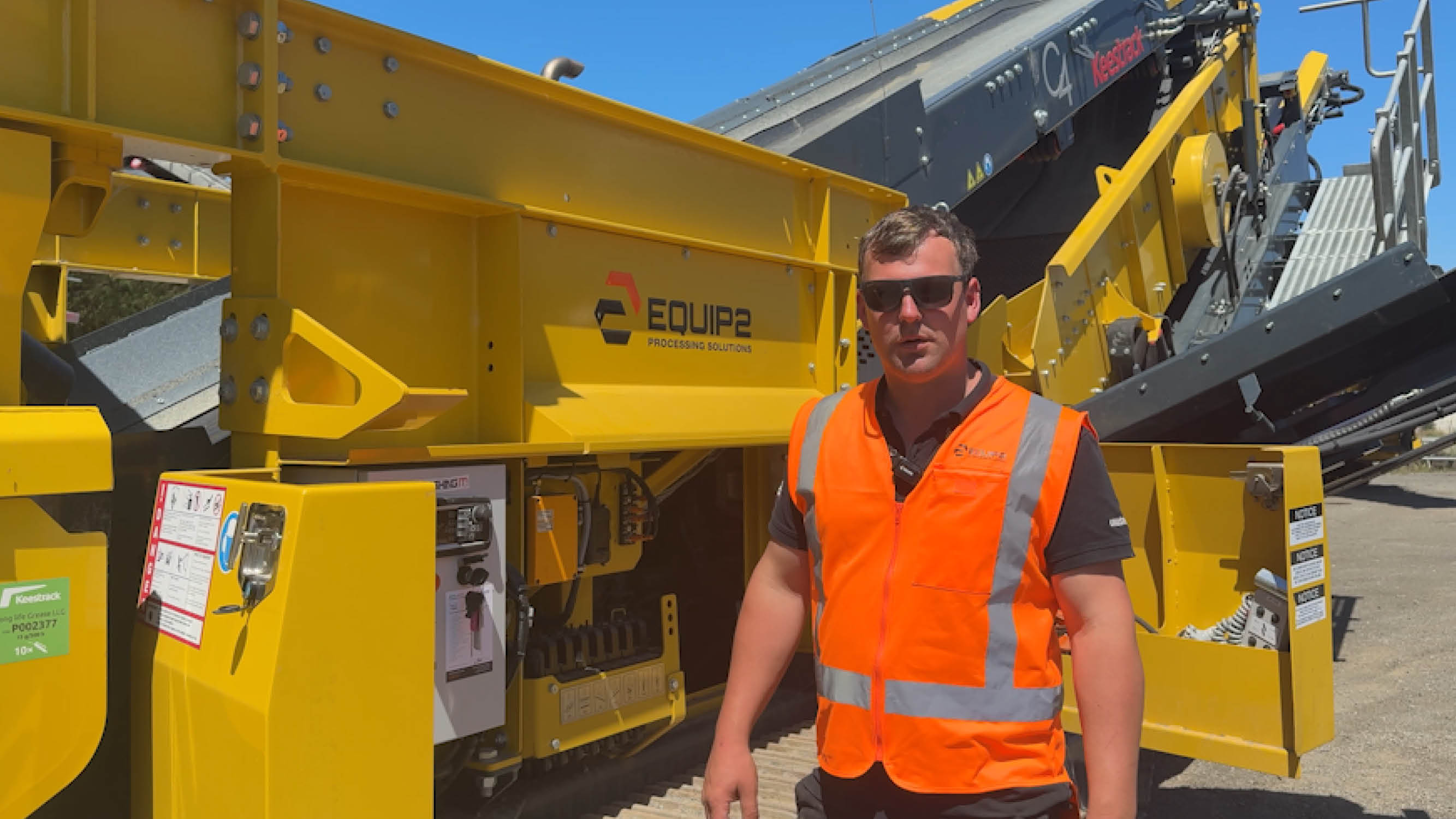 How to change the screen angle on the Keestrack C4