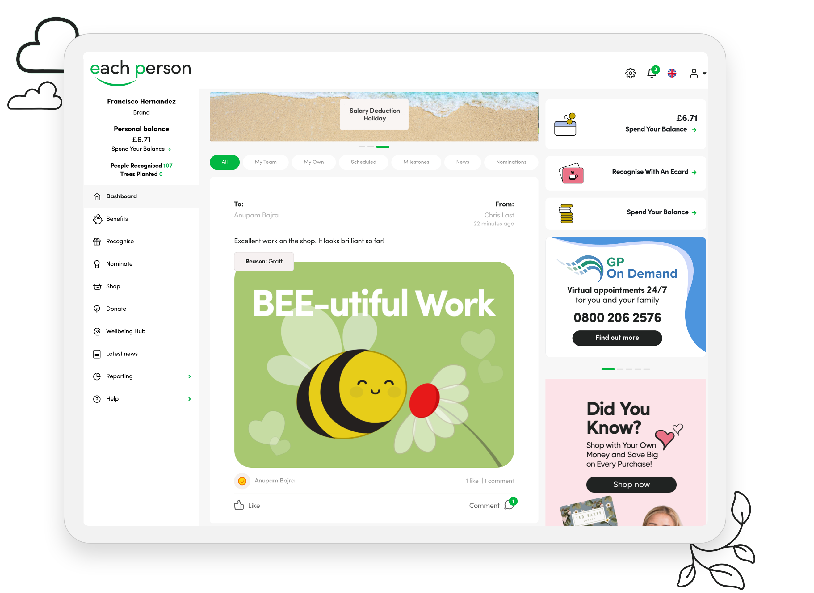 a computer screen with a website page on it.