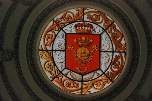 Cleaned and restored stained glass window.