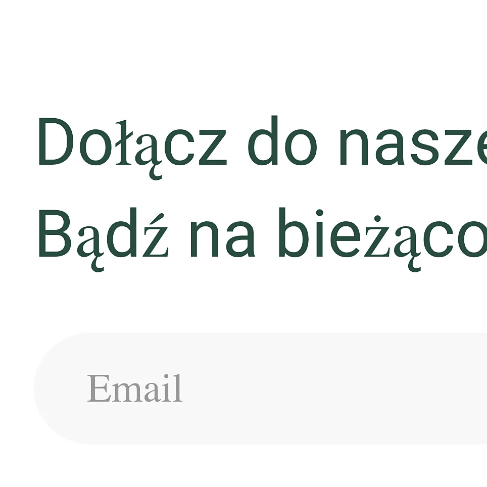 Brak polskich znaków