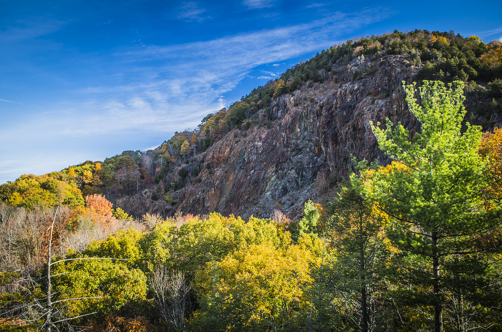 Sleeping Giant State Park ridgeline in Hamden, Connecticut