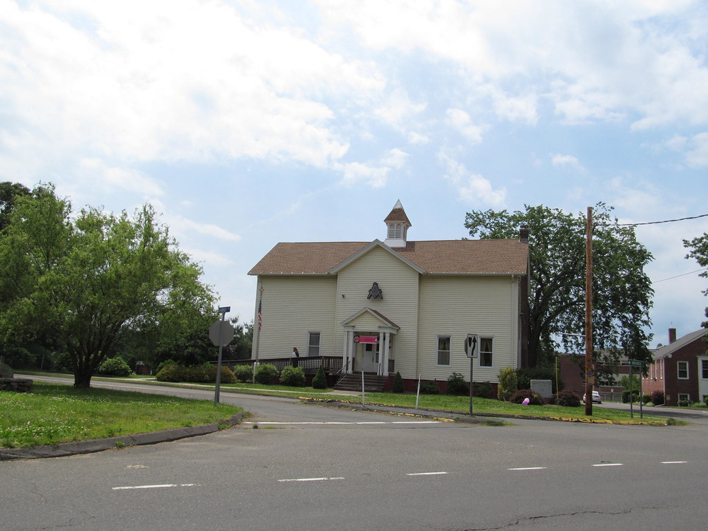 North Haven town green with gazebo in Connecticut