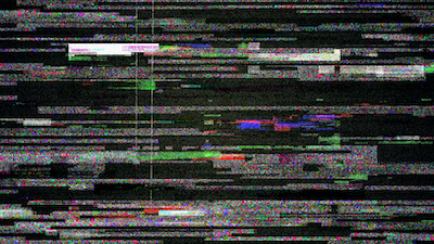 Distored code on a broken computer