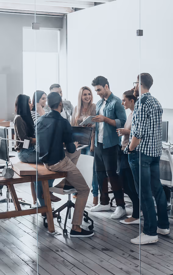 Technologist in office