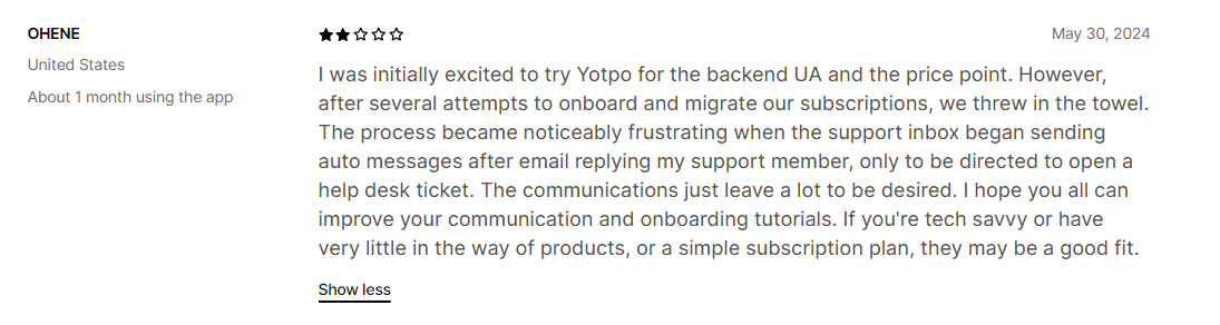 yotpo vs recharge support 1