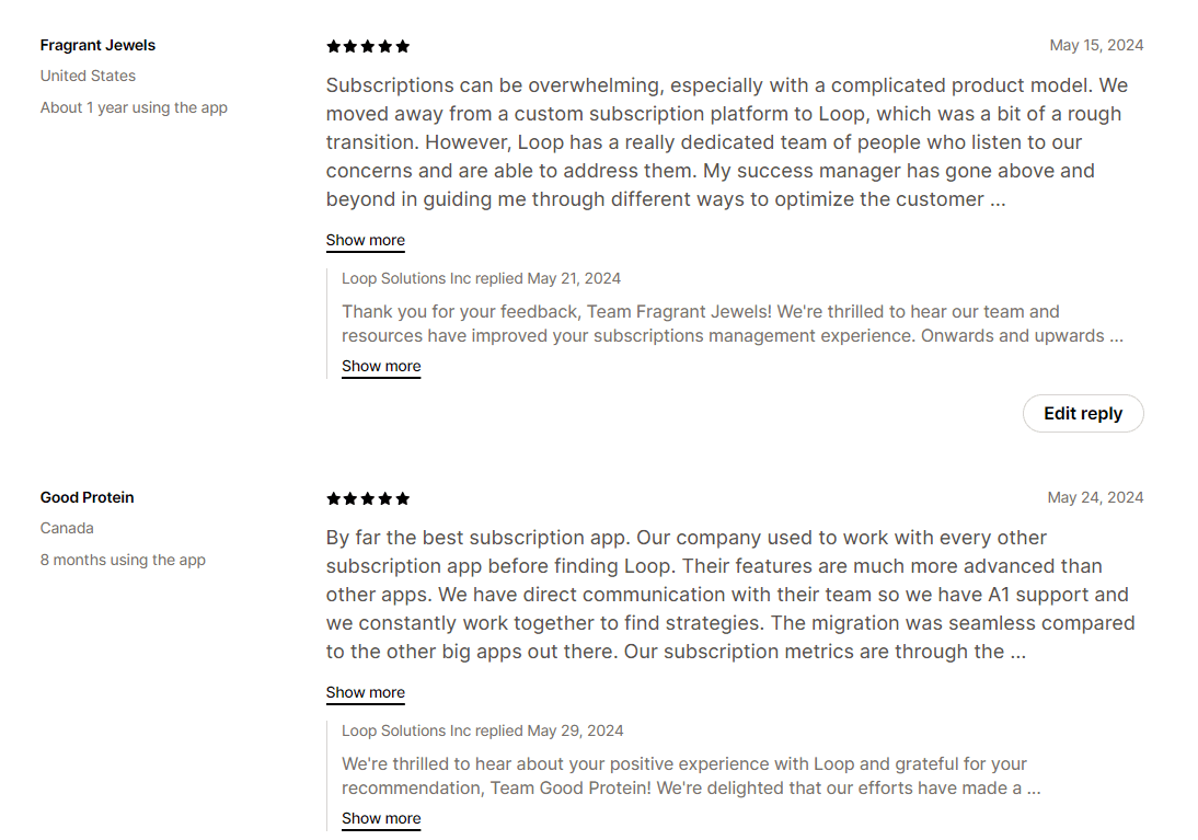 loop reviews: recharge vs loop