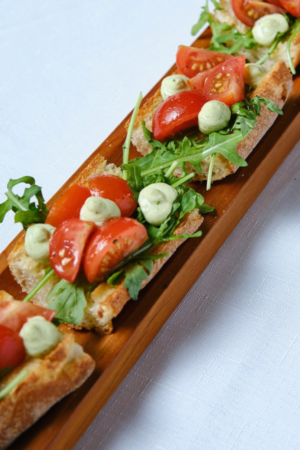 Italian bruschetta by Chef Stefano Raimondi from Autentico