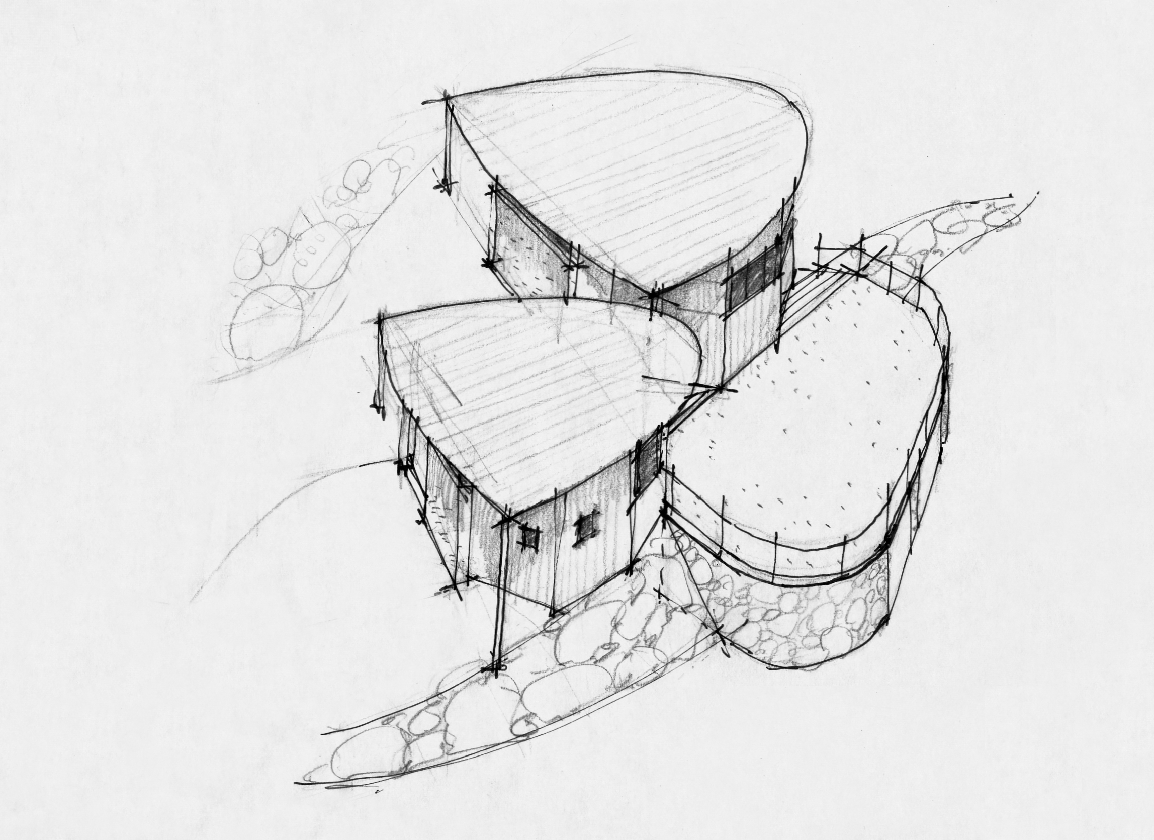 Mount Mawson Hut Sketch