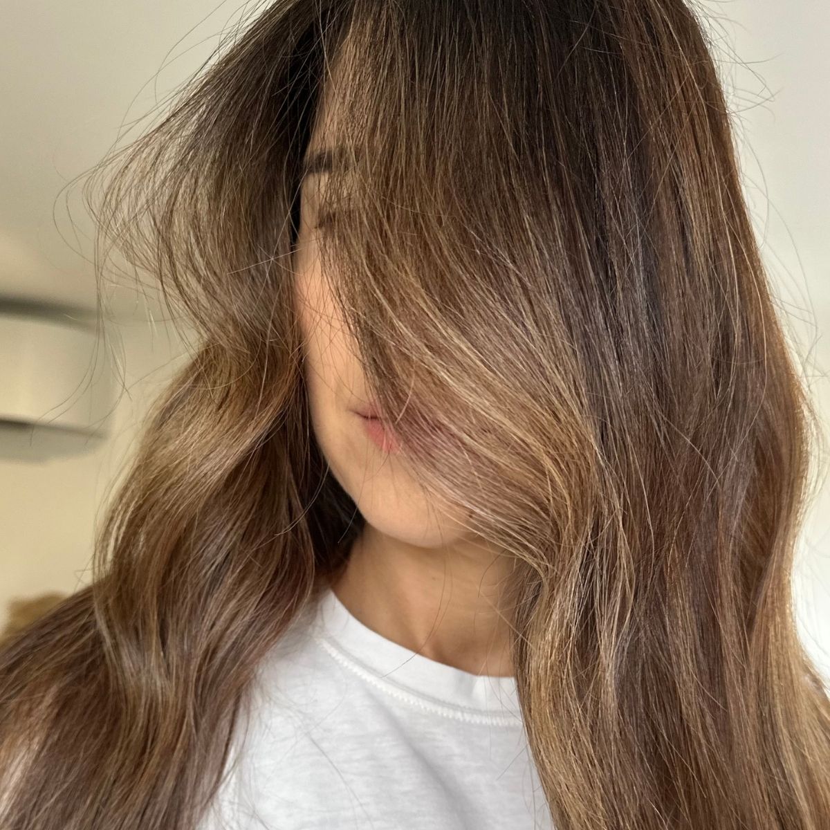 Client Sophie Cuthbert who had hair extensions done