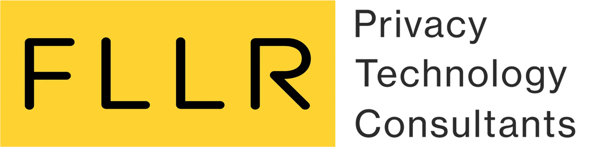 Logo with black text 'FLIR' on yellow background and words 'Privacy Technology Consultants' to the right.