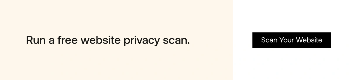 Get a free website scan with Privado AI