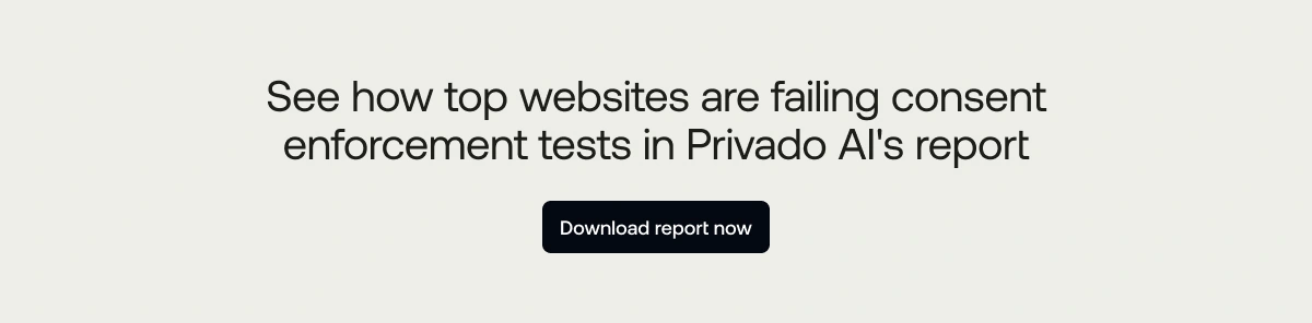 Google Consent Mode report shows consent compliance failures 