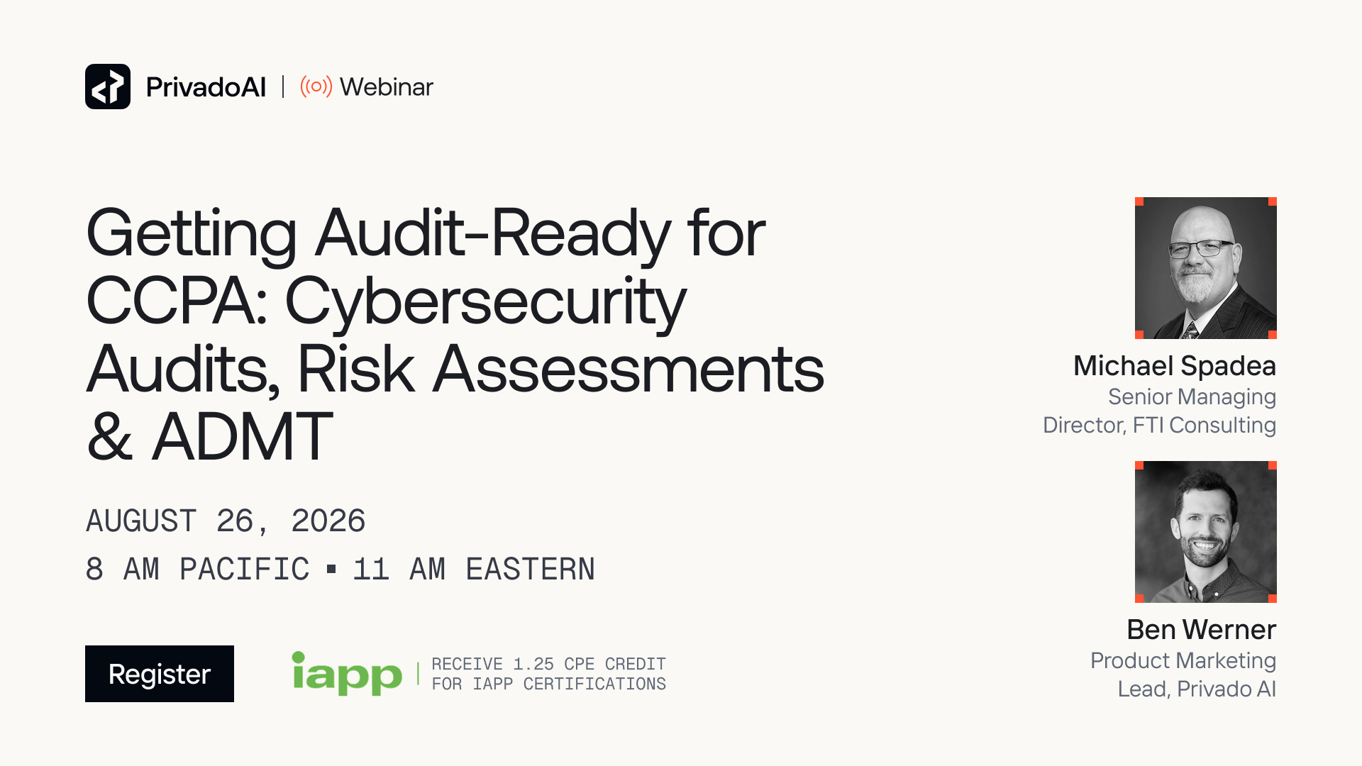 Getting Audit-Ready for CCPA: Cybersecurity Audits, Risk Assessments & ADMT