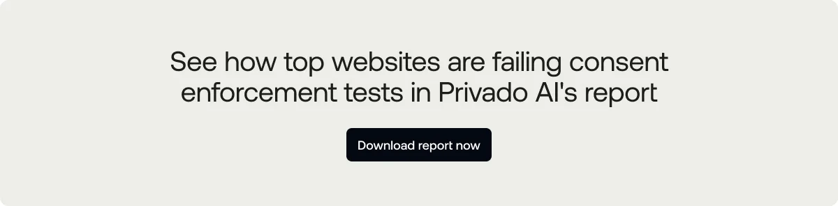 Google Consent Mode report shows consent compliance failures