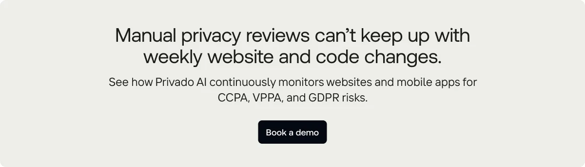 Try Privado AI, the best privacy compliance platform