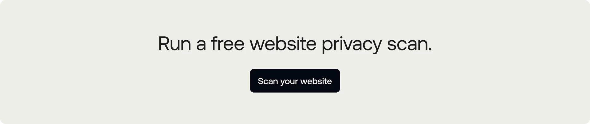 Get a free website scan with Privado AI