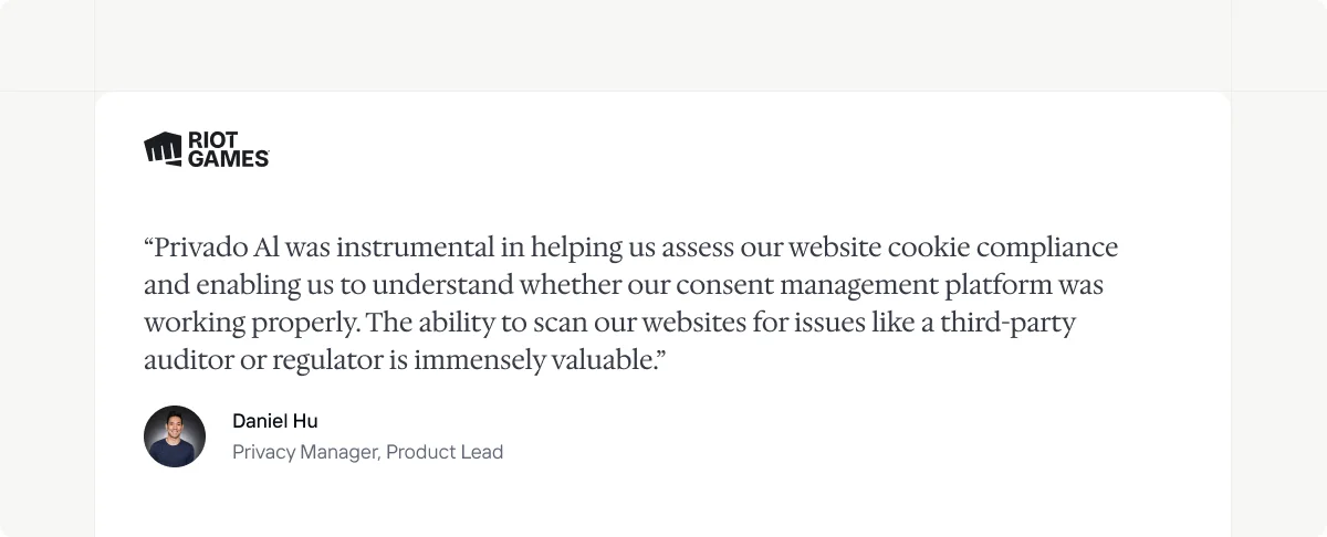 Customer review about Privado AI’s reliability