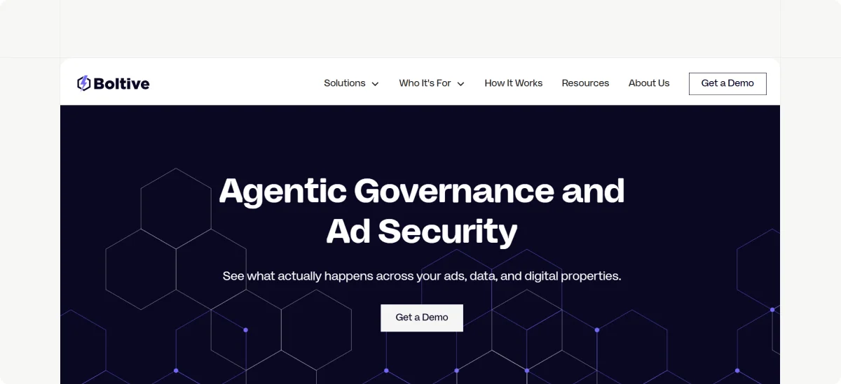 Boltive monitors consent, data sharing, targeting, and advertising behavior