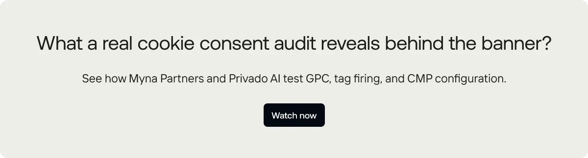 Myna Partners and Privado AI demonstrate consent audits