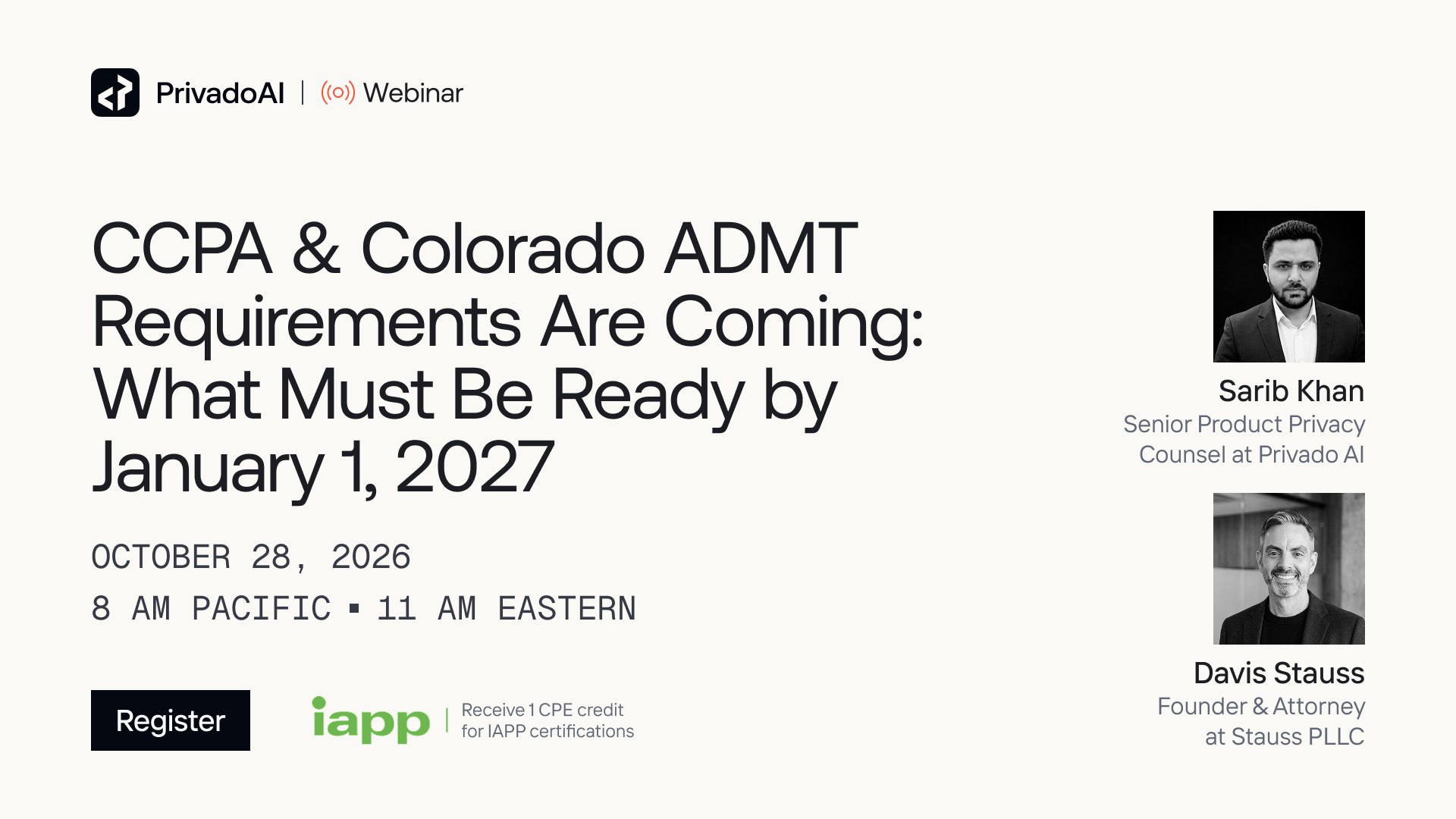 CCPA & Colorado ADMT Requirements Are Coming: What Must Be Ready by January 1, 2027