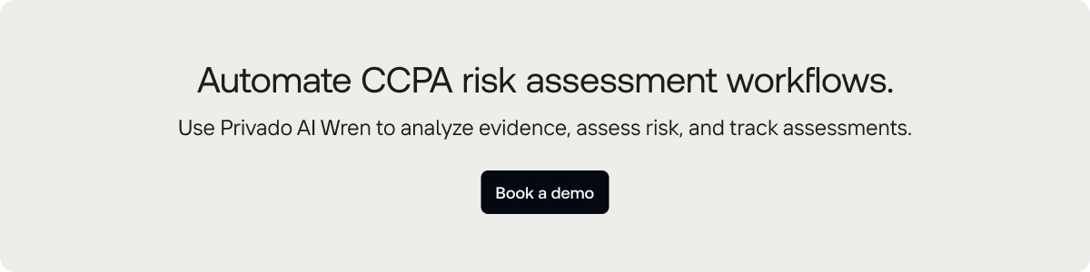 Wren automates CCPA risk assessments using existing privacy evidence
